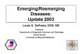 EmergingReemerging Diseases: Update 2003 PowerPoint PPT Presentation