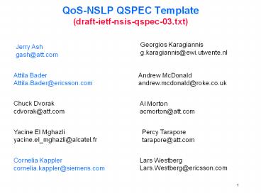 QoSNSLP QSPEC Template draftietfnsisqspec03.tx