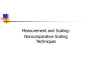Measurement and Scaling: