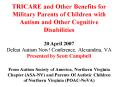 TRICARE and Other Benefits for Military Parents of Children with Autism and Other Cognitive Disabili