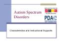 Autism Spectrum Disorders PowerPoint PPT Presentation