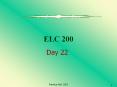 ELC 200 PowerPoint PPT Presentation
