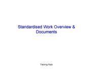 Standardised Work Overview