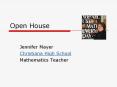 Open House PowerPoint PPT Presentation