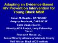 Adapting an EvidenceBased HIV Prevention Intervention for Young Black MSM PowerPoint PPT Presentation