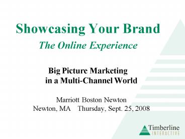 Showcasing Your Brand