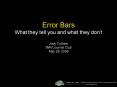 Error Bars What they tell you and what they dont Jody Culham fMRI Journal Club May 29, 2006 PowerPoint PPT Presentation