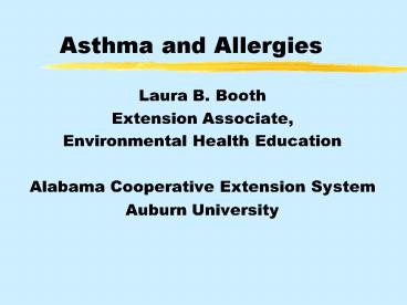 Asthma and Allergies