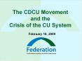 The National Federation of Community Development Credi PowerPoint PPT Presentation