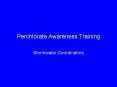 Perchlorate Awareness Training PowerPoint PPT Presentation