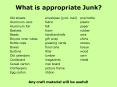 What is appropriate Junk PowerPoint PPT Presentation