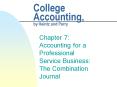 College Accounting, by Heintz and Parry PowerPoint PPT Presentation