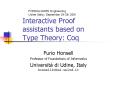 Interactive Proof assistants based on Type Theory: Coq PowerPoint PPT Presentation