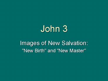 2-12 Public Ministry (Book of Signs) Theme: Through sign