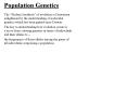 Population Genetics PowerPoint PPT Presentation