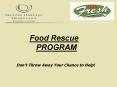 Food Rescue PROGRAM PowerPoint PPT Presentation