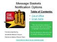 Message Baskets Notification Options PowerPoint PPT Presentation