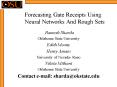 Forecasting Gate Receipts Using Neural Networks And Rough Sets PowerPoint PPT Presentation