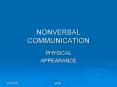 NONVERBAL COMMUNICATION