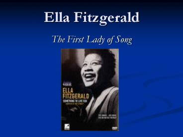 Ella Fitzgerald
