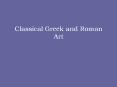 Classical Greek and Roman Art PowerPoint PPT Presentation