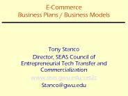 E-Commerce Business Plans / Business Models