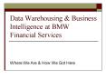 Data Warehousing PowerPoint PPT Presentation