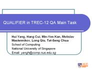 QUALIFIER in TREC12 QA Main Task