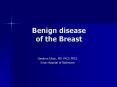 Benign disease of the Breast PowerPoint PPT Presentation
