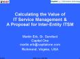 Calculating the Value of IT Service Management PowerPoint PPT Presentation
