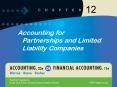 Accounting for Partnerships and Limited Liability Companies PowerPoint PPT Presentation