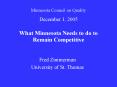 What Minnesota Needs to do to Remain Competitive PowerPoint PPT Presentation