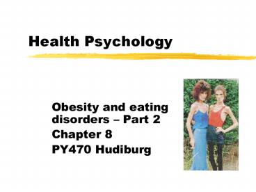 Health Psychology