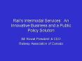 Rails Intermodal Services: An Innovative Business and a Public Policy Solution PowerPoint PPT Presentation