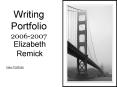 Writing Portfolio 20062007 PowerPoint PPT Presentation