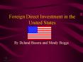 Foreign Direct Investment in the United States PowerPoint PPT Presentation