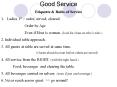 Good Service PowerPoint PPT Presentation