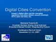 Digital Cities Convention PowerPoint PPT Presentation