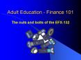 Adult Education Finance 101 PowerPoint PPT Presentation