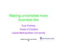 Making universities more business like PowerPoint PPT Presentation
