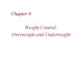 Weight Control: PowerPoint PPT Presentation