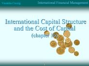 International Capital Structure and the Cost of Capital
