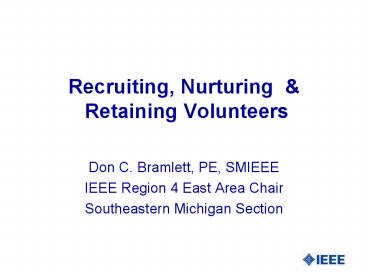 Recruiting, Nurturing