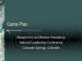 Game Plan PowerPoint PPT Presentation