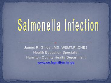 James R. Ginder, MS, WEMT,PI,CHES