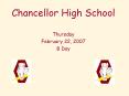 Chancellor High School PowerPoint PPT Presentation