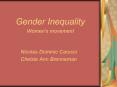 Gender Inequality Women's movement PowerPoint PPT Presentation