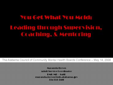 You Get What You Mold: