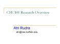 CSE 501 Research Overview PowerPoint PPT Presentation