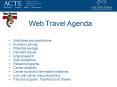 Web Travel Agenda PowerPoint PPT Presentation
